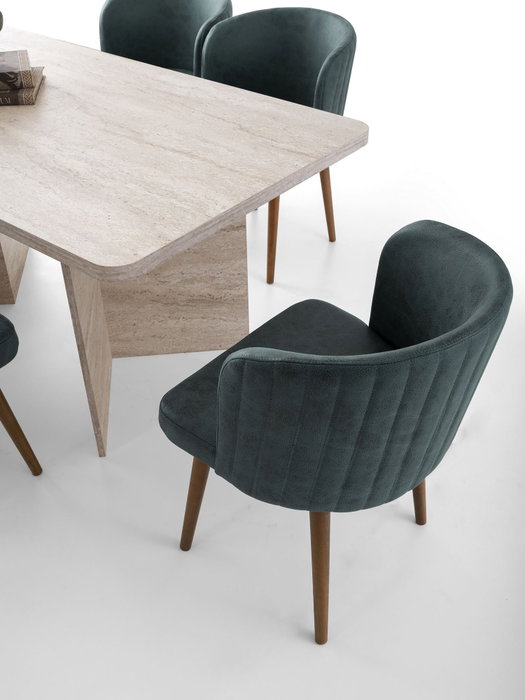 Hanah Home Mesa de Comedor Loft - 2931 en Travertino Hanah Home Mesa de Comedor Loft - 2931 en Travertino